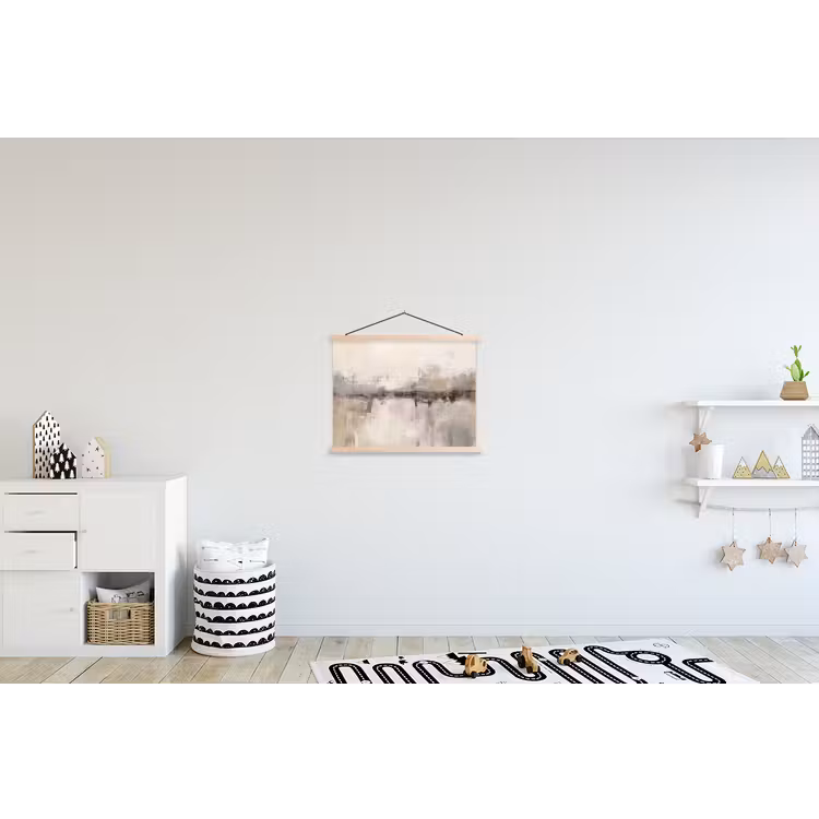 Moderne kunst - Abstract - Beige textielposter latten blank klein -kinderkamer