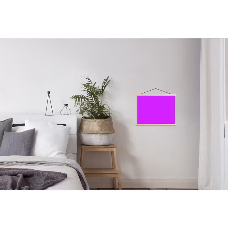 Neon - Orchid - Paars textielposter latten blank klein 122 -woonkamer