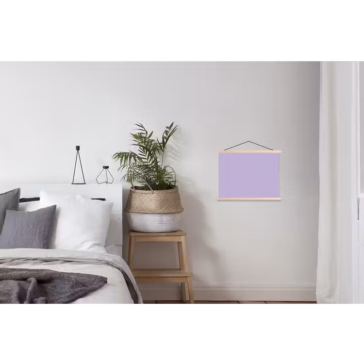 Pastel - Lilac - Paars textielposter latten blank klein 122 -woonkamer
