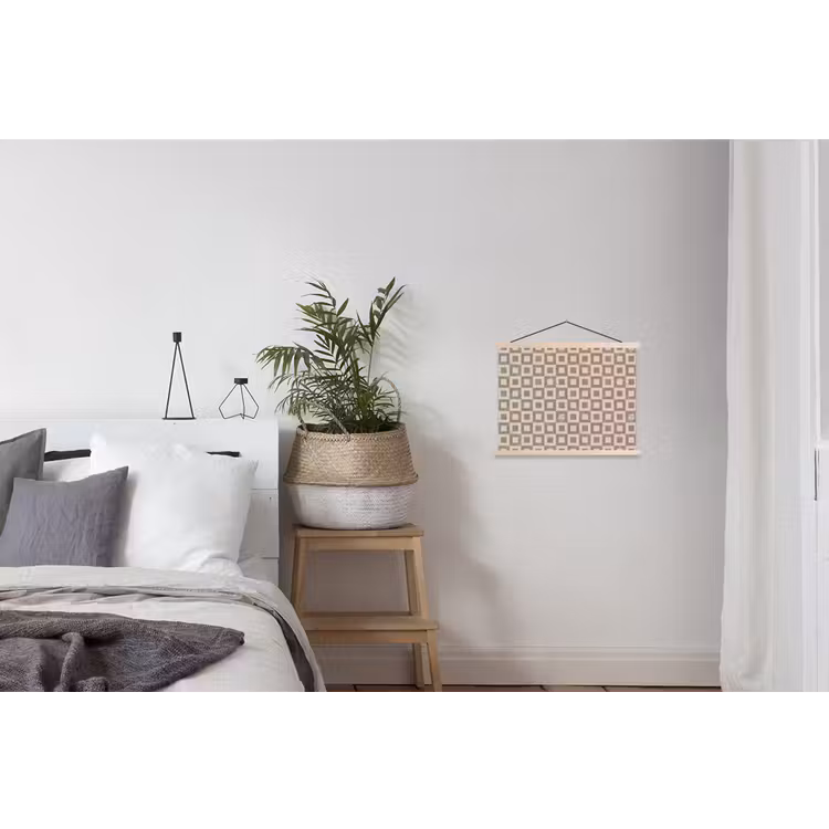 Patroon - Marmer - Beige textielposter latten blank klein 122 -woonkamer