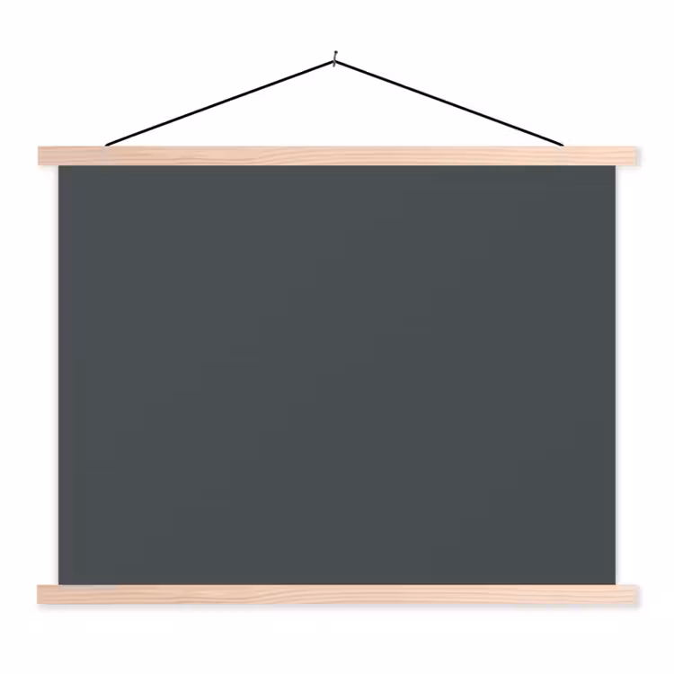 Slate - Millstone - Grijs textielposter latten blank klein 122 -3d