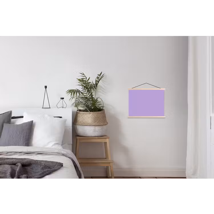 Soft - Lavender - Paars textielposter latten blank klein 122 -woonkamer