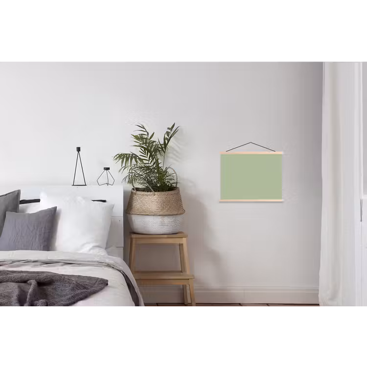 Spring - Sprint - Groen textielposter latten blank klein 122 -woonkamer