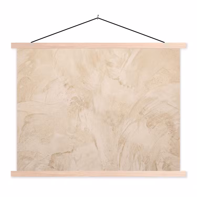 Textuur - Patroon - Abstract - Modern - Beige textielposter latten blank klein -3d