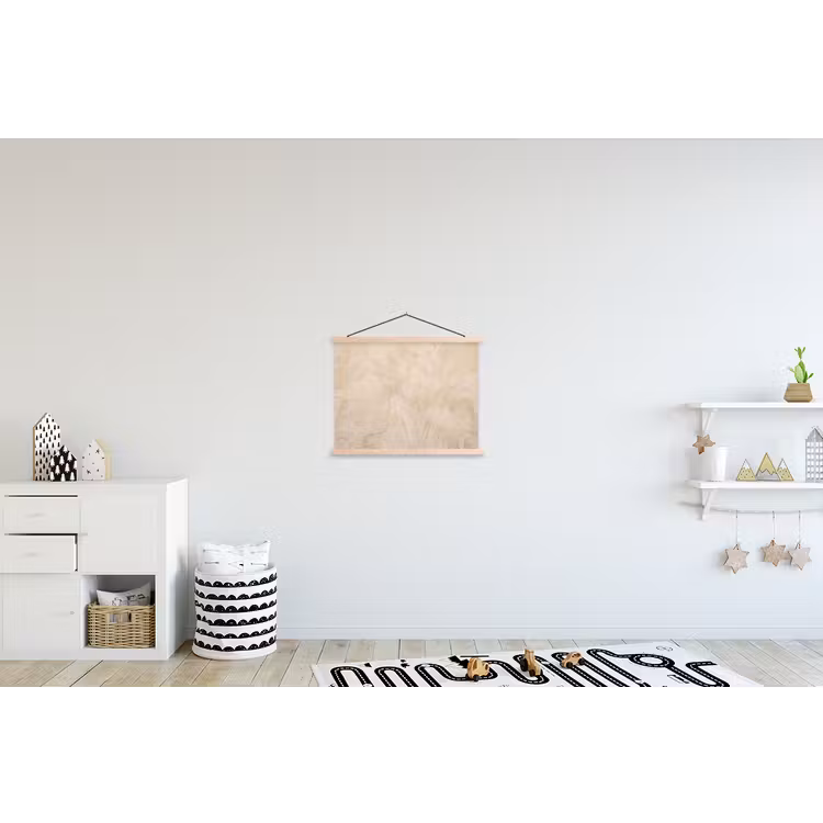 Textuur - Patroon - Abstract - Modern - Beige textielposter latten blank klein -kinderkamer