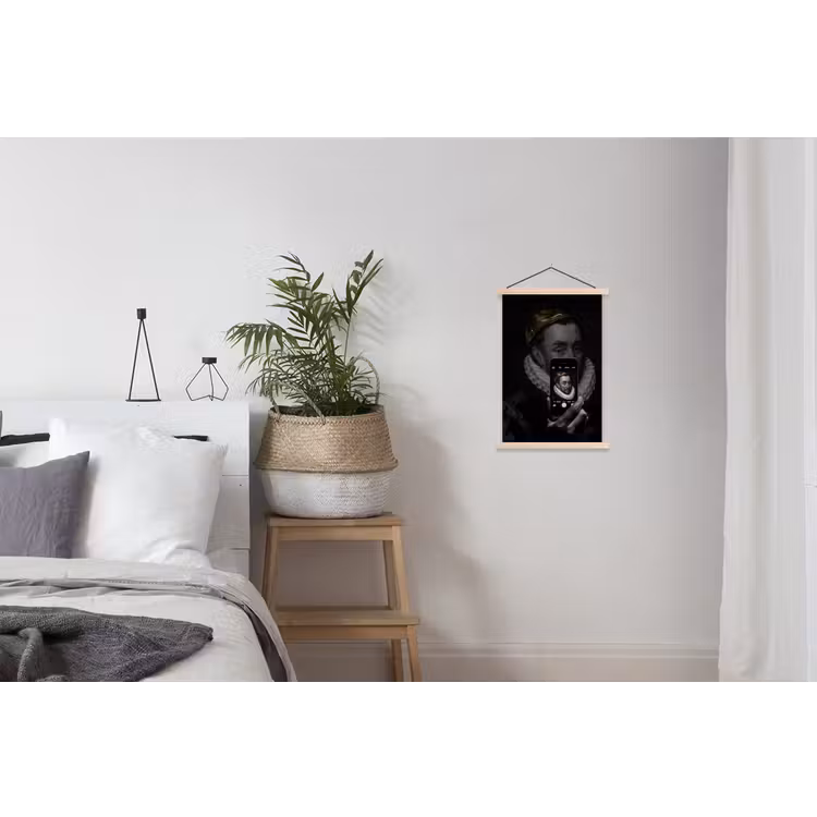 Willem van Oranje - Adriaen Thomasz - Smartphone textielposter latten blank klein -woonkamer