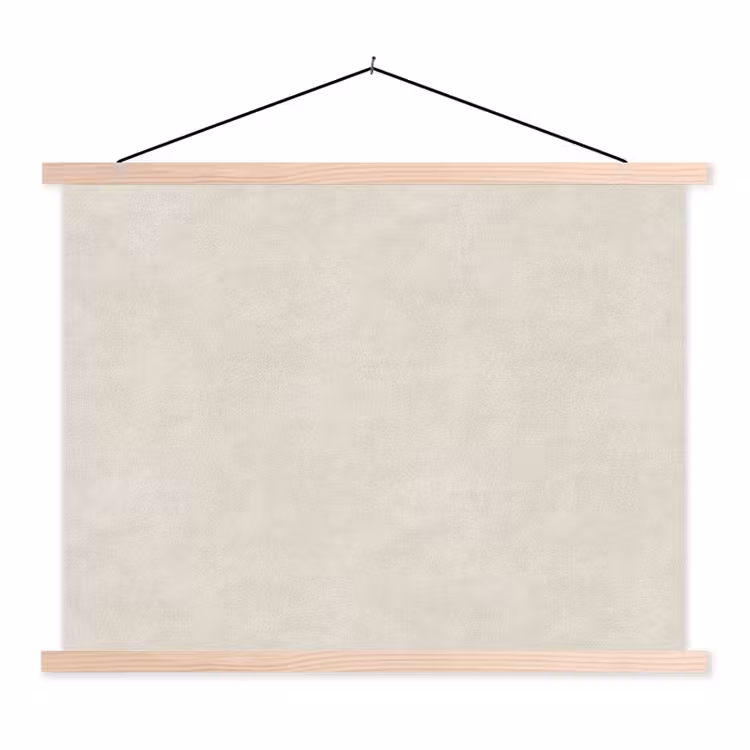 Zandkleurig - Modern - Egaal textielposter latten blank klein 122 -3d