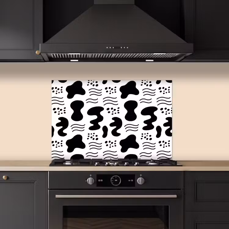 Spatscherm keuken - Abstact - Vormen - Asymmetrie - Abstact - Vormen - Asymmetrie keuken achterwand spatscherm klein 900