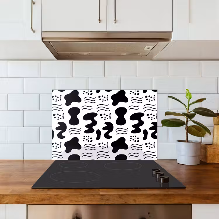Spatscherm keuken - Abstact - Vormen - Asymmetrie - Abstact - Vormen - Asymmetrie keuken achterwand spatscherm klein 900