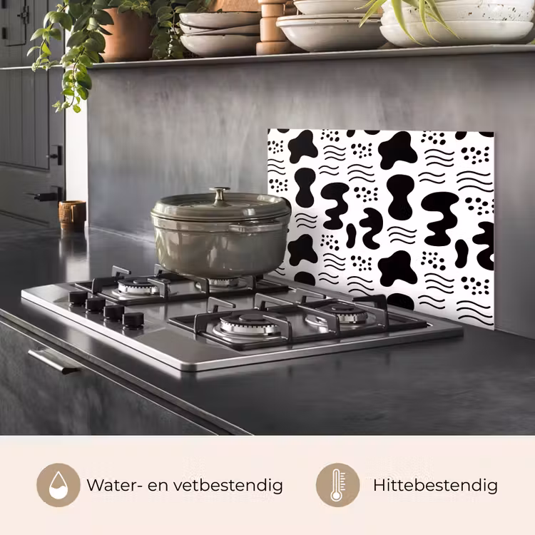 Spatscherm keuken - Abstact - Vormen - Asymmetrie - Abstact - Vormen - Asymmetrie keuken achterwand spatscherm klein 900