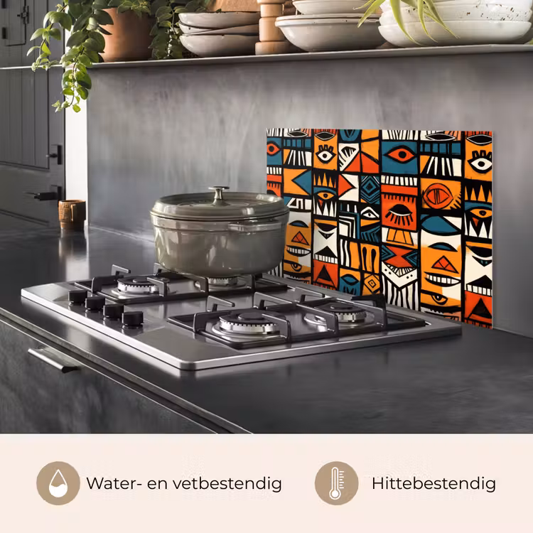 Abstract - Gezichten - Mozaïek keuken achterwand spatscherm klein -usp_NL