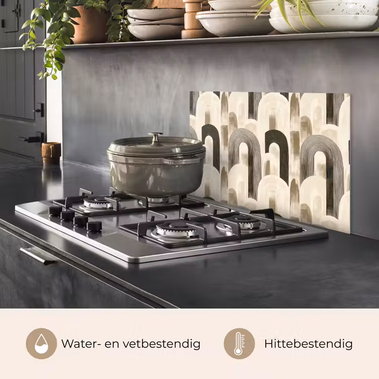Abstract - Patroon - Bogen keuken achterwand spatscherm klein 900 -usp_NL
