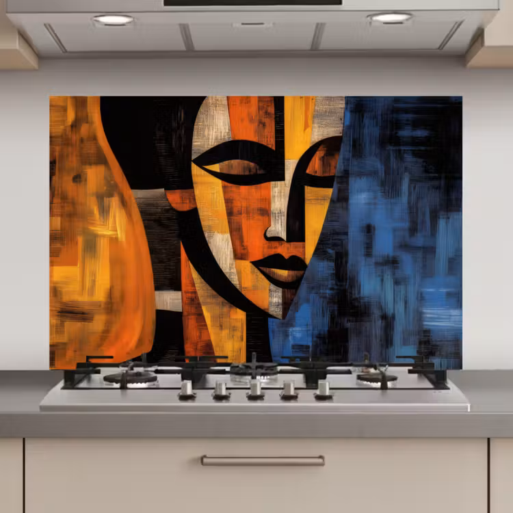 Abstract - Portret - Kleurvakken keuken achterwand spatscherm klein -3d_website