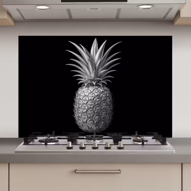 Ananas - Gedetailleerd - Bladeren keuken achterwand spatscherm klein -3d_website