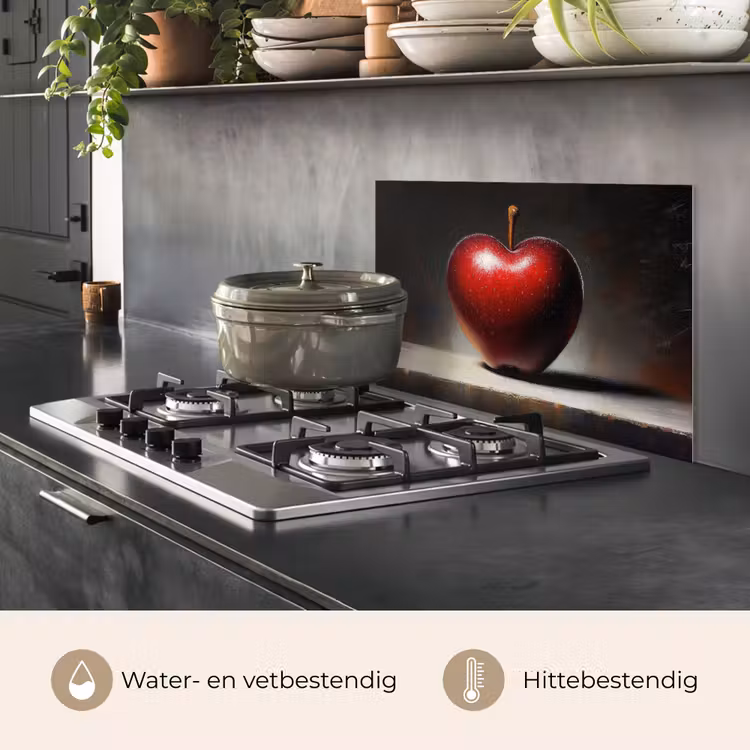 Apple - Hart - Rood keuken achterwand spatscherm klein -usp_NL