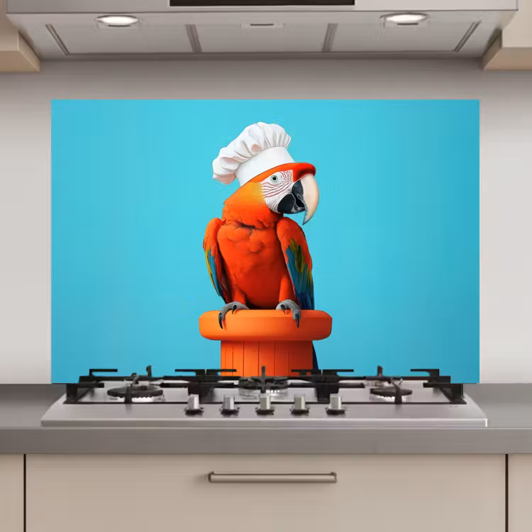 Ara - Koksmuts - Sokkel - Grappig keuken achterwand spatscherm klein -3d_website