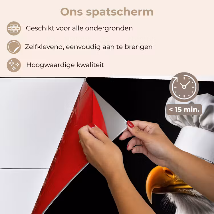 Arend -Amerika - Koksmuts - Vogel - Stoer keuken achterwand spatscherm klein -spatscherm_NL