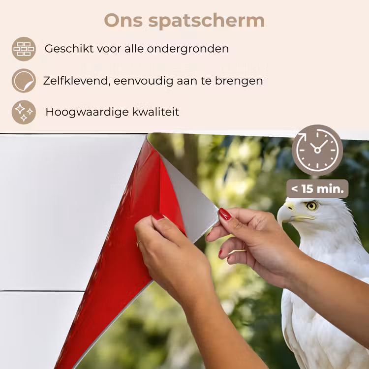 Arend - Hout - Wit - Planten keuken achterwand spatscherm klein -spatscherm_NL