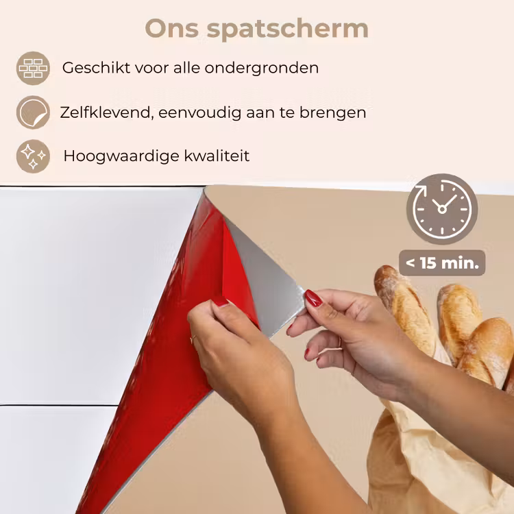 Baguette - Brood - Stokbrood - Beige keuken achterwand spatscherm klein -spatscherm_NL