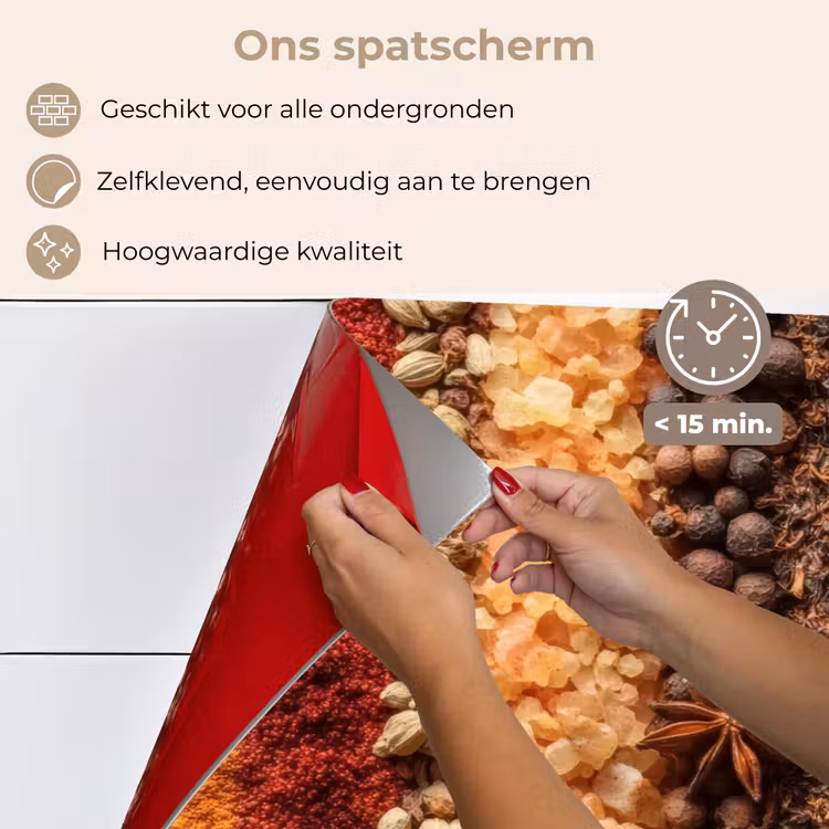Banen - Verticaal - Kruiden - Variatie keuken achterwand spatscherm klein -spatscherm_NL
