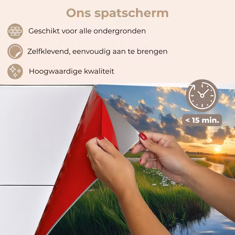 Beekje - Landschap - Margriet keuken achterwand spatscherm klein -spatscherm_NL