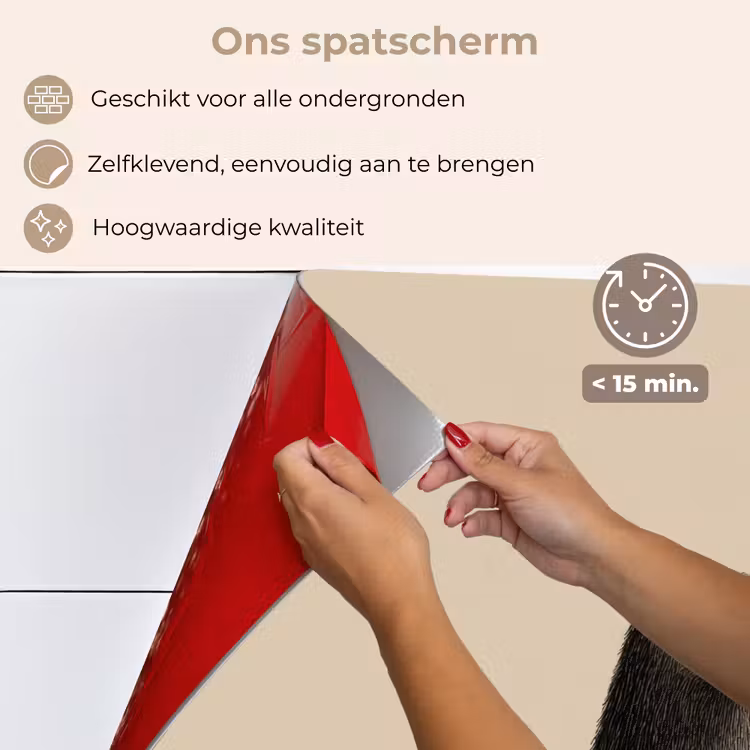 Beer - Donkerbruin - Minimalistisch keuken achterwand spatscherm klein -spatscherm_NL