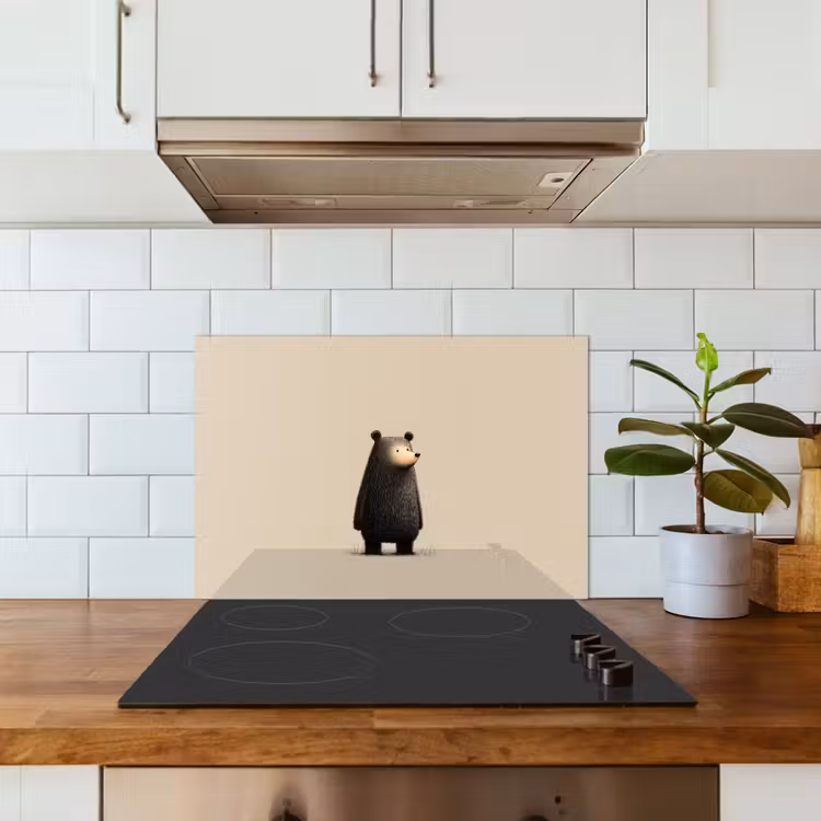 Beer - Donkerbruin - Minimalistisch keuken achterwand spatscherm klein -sfeer2