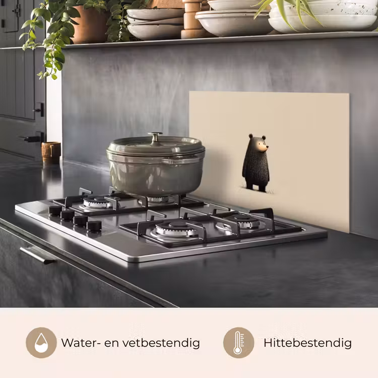 Beer - Donkerbruin - Minimalistisch keuken achterwand spatscherm klein -usp_NL