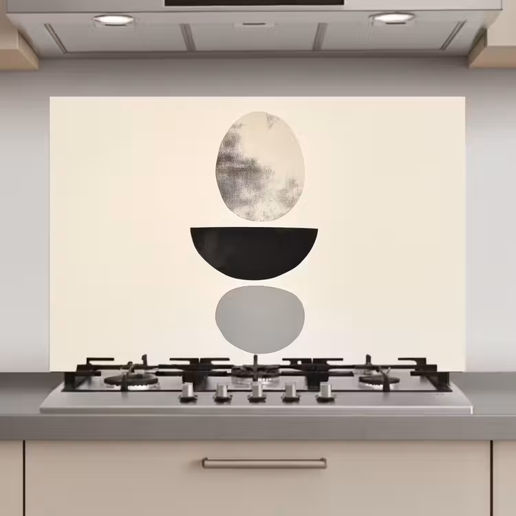 Beige - Japandi - Wabi sabi keuken achterwand spatscherm klein -3d_website