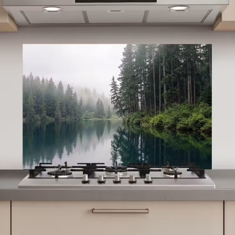 Bergen - Meer - Bos keuken achterwand spatscherm klein -3d_website