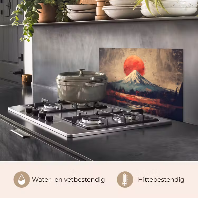 Bergtop - Sneeuw - Zon keuken achterwand spatscherm klein -usp_NL