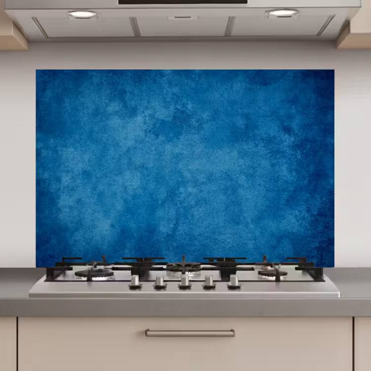 Beton - Blauw - Vintage - Structuur - Industrieel keuken achterwand spatscherm klein -3d_website