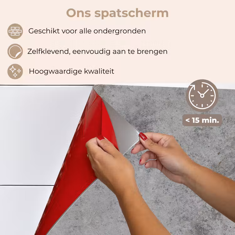 Beton - Grijs - Patronen keuken achterwand spatscherm klein 900 -spatscherm_NL
