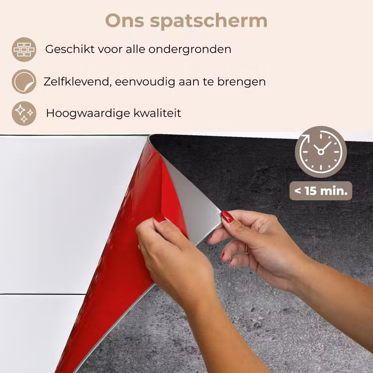 Beton - Grijs - Retro - Cement - Textuur keuken achterwand spatscherm klein -spatscherm_NL