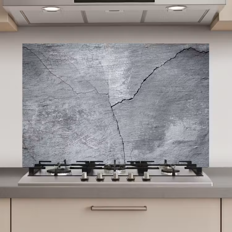Beton - Grijs - Scheur keuken achterwand spatscherm klein -3d_website