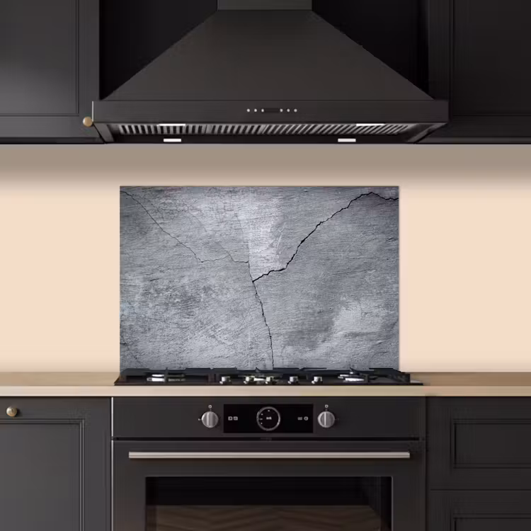Beton - Grijs - Scheur keuken achterwand spatscherm klein -sfeer1