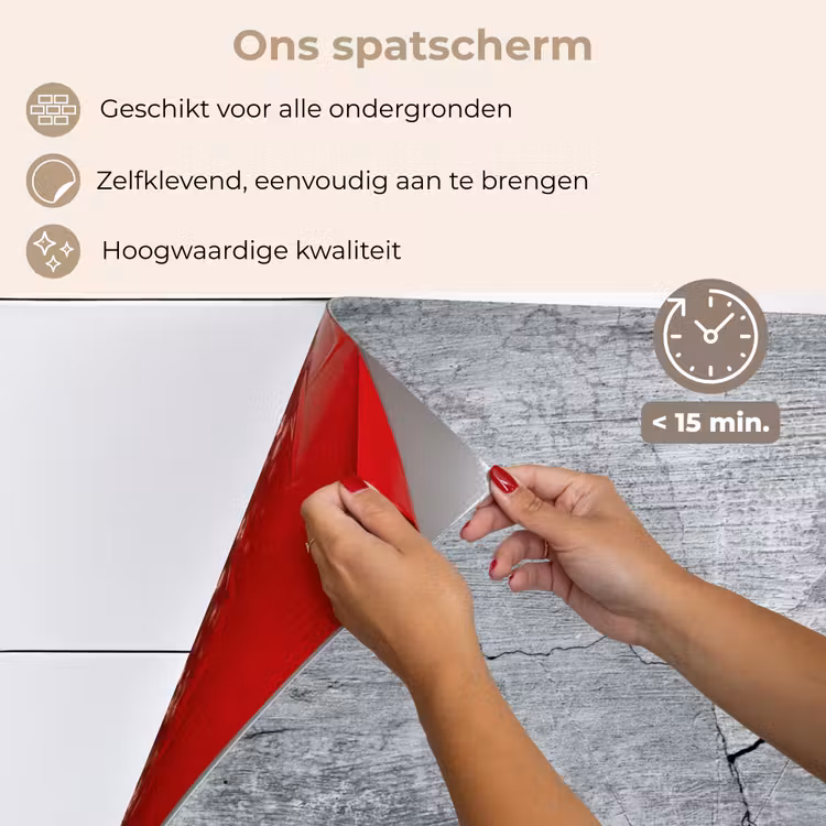 Beton - Grijs - Scheur keuken achterwand spatscherm klein -spatscherm_NL