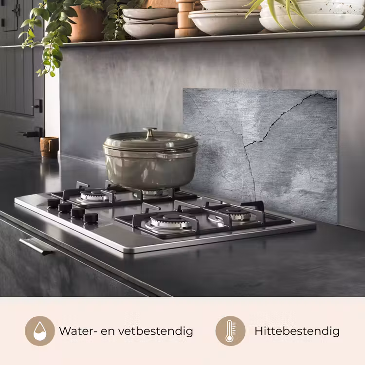 Beton - Grijs - Scheur keuken achterwand spatscherm klein -usp_NL