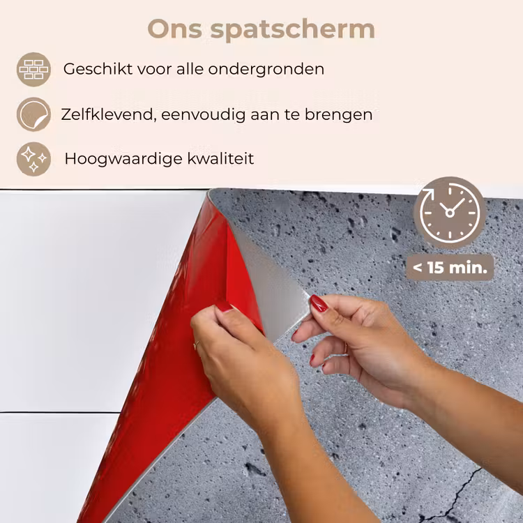 Beton - Grijs - Scheur keuken achterwand spatscherm klein -spatscherm_NL