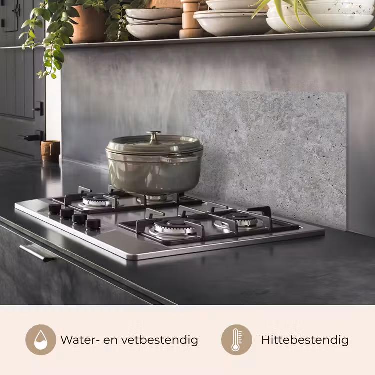 Beton - Leisteen - Grijs - Betonstructuur keuken achterwand spatscherm klein -usp_NL