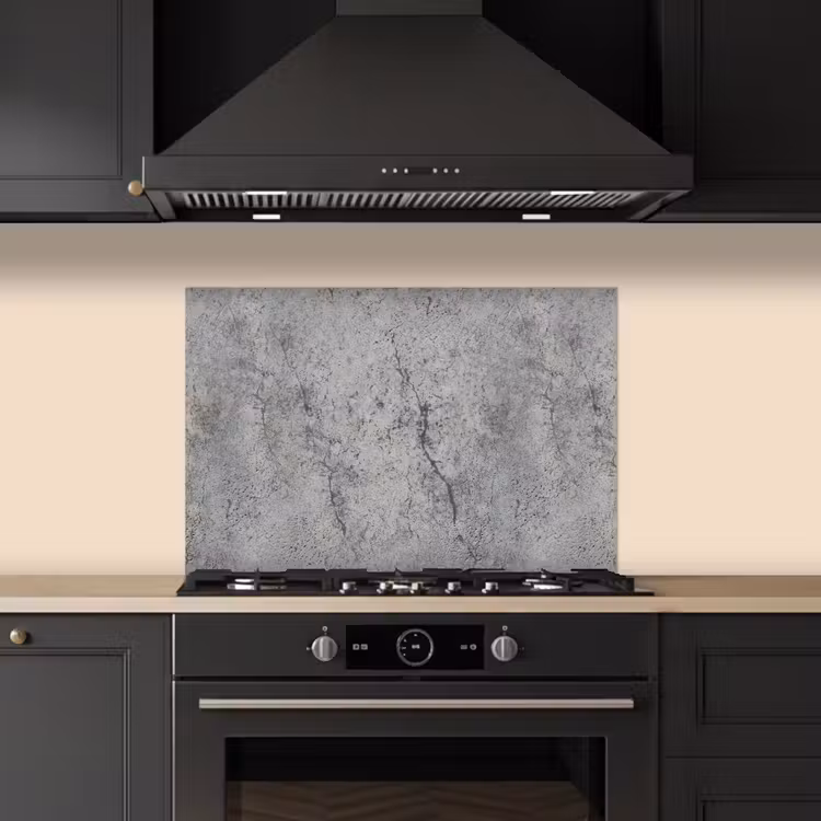 Beton - Muur - Industrieel - Patronen keuken achterwand spatscherm klein 900 -sfeer1