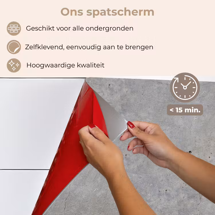 Beton - Patronen - Industrieel keuken achterwand spatscherm klein 900 -spatscherm_NL