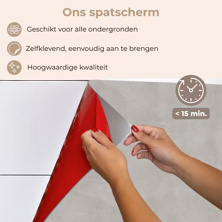 Beton - Patroon - Abstract keuken achterwand spatscherm klein 900 -spatscherm_NL