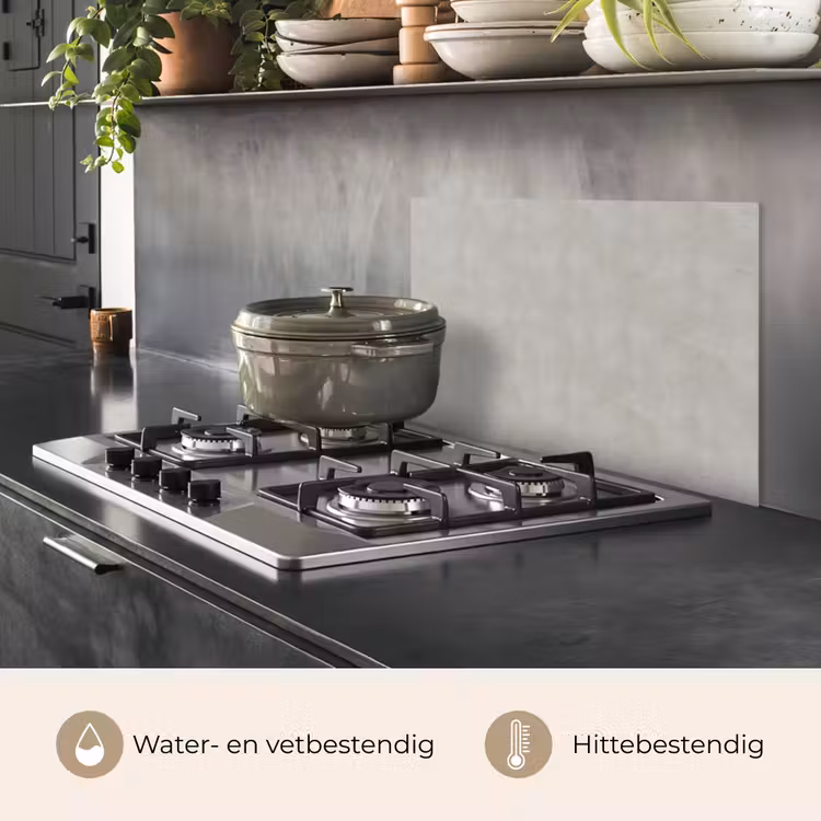 Beton - Patroon - Abstract keuken achterwand spatscherm klein 900 -usp_NL