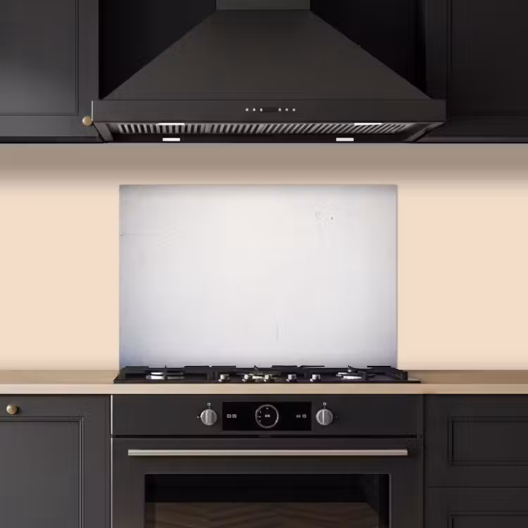 Beton - Wit - Modern keuken achterwand spatscherm klein -sfeer1