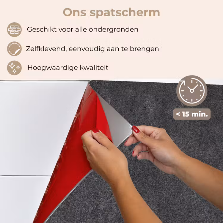 Beton - Zwart - Grijs - Rustiek - Industrieel keuken achterwand spatscherm klein -spatscherm_NL