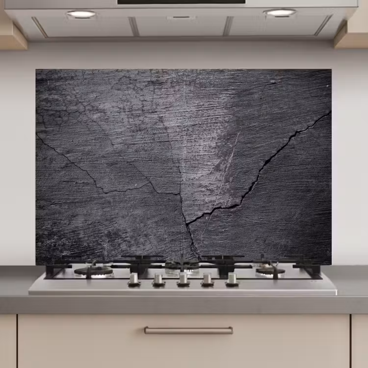 Beton - Zwart - Scheur keuken achterwand spatscherm klein -3d_website