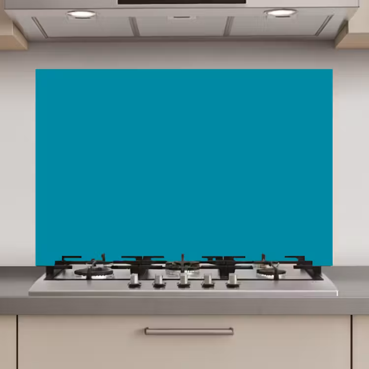 Blauw - Effen kleur keuken achterwand spatscherm klein 900 -3d_website