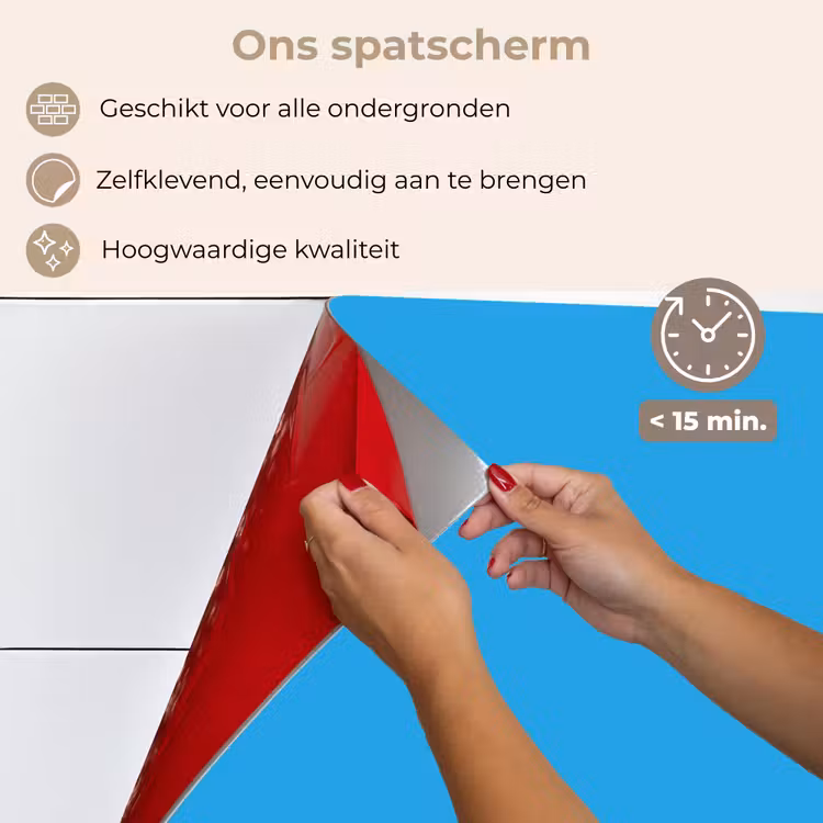 Blauw - Licht - Kleuren keuken achterwand spatscherm klein 900 -spatscherm_NL