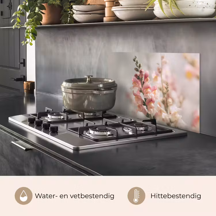 Bloem - Leeuwenbek - Roze - Stengel keuken achterwand spatscherm klein -usp_NL
